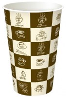 Бумажный стакан, 340 мл, 2-х цветный (JX1)