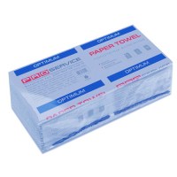 PRO service Optimum полотенца бумажные в листах V-сложение, синий