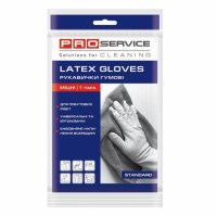 PRO service перчатки универсальные, латексные, прочные, 1 пара