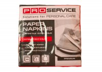 PRO service салфетки сервировочные, 2 слоя, красные, 50 шт.