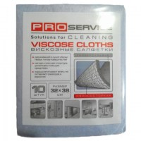 PRO service вискозные салфетки для уборки, синие, 32х38 см, 10 шт.