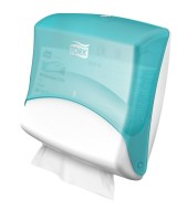 Tork Performance диспенсер для материалов в салфетках, бело-голубой