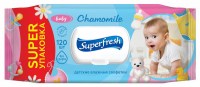 Влажные салфетки Superfresh Baby chamomile, 120 шт.